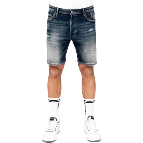 Kurze Shredder Denim Jeans , Herren, Größe: W30 - My Brand - Modalova