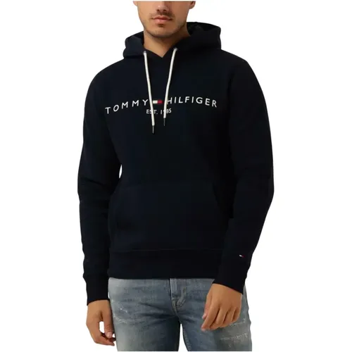 Herren Logo Hoody Sweater , Herren, Größe: 2XL - Tommy Hilfiger - Modalova