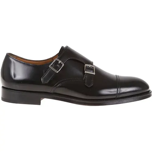 Double Buckle Cap Toe Shoes , male, Sizes: 6 1/2 UK, 9 UK, 7 1/2 UK, 8 UK, 7 UK - Doucal's - Modalova