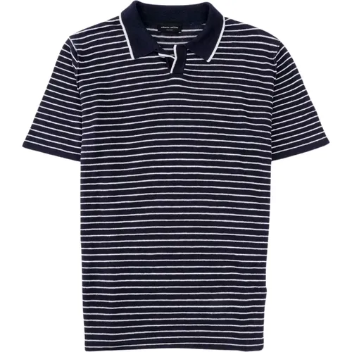 Striped Linen Knit Polo , male, Sizes: XL - Roberto Collina - Modalova