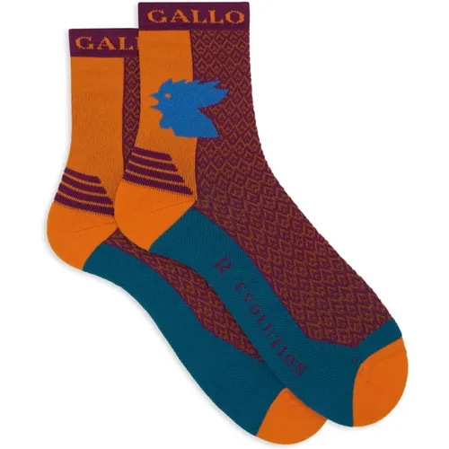 Orange Dreieck Kurze Socken Gallo - Gallo - Modalova