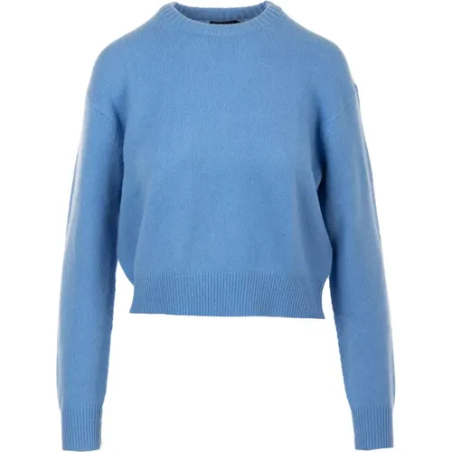 Pullover Hellblau , Damen, Größe: M - Ralph Lauren - Modalova