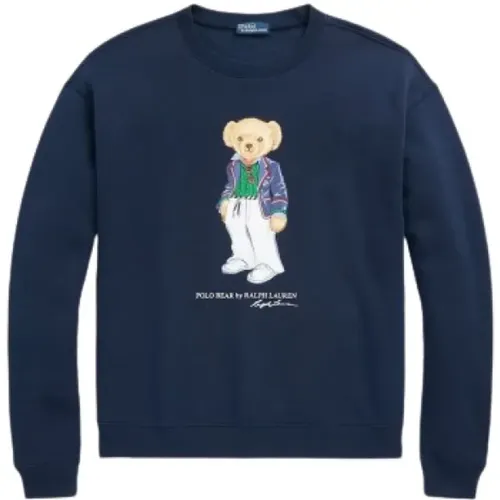Casual Bear Sweatshirt , Damen, Größe: XS - Polo Ralph Lauren - Modalova