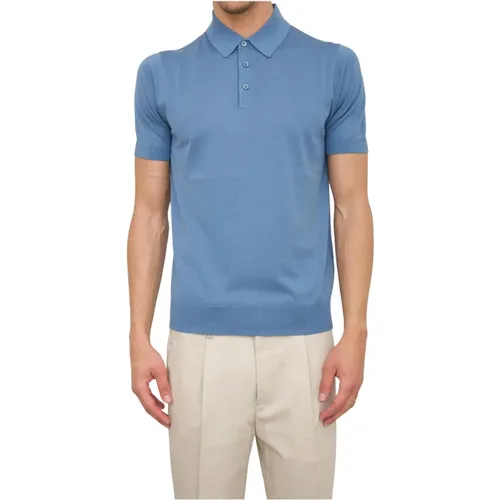 Blaues Polo Shirt , Herren, Größe: 2XL - Paolo Pecora - Modalova