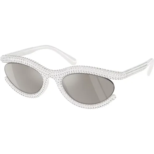Stilvolle Sonnenbrille für moderne Frauen , Damen, Größe: 54 MM - Swarovski - Modalova