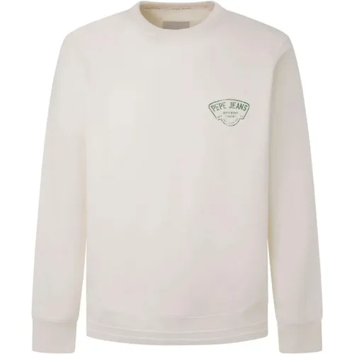 Soft Cotton Sweatshirt with Logo Print , male, Sizes: L, XL, M, 2XL - Pepe Jeans - Modalova