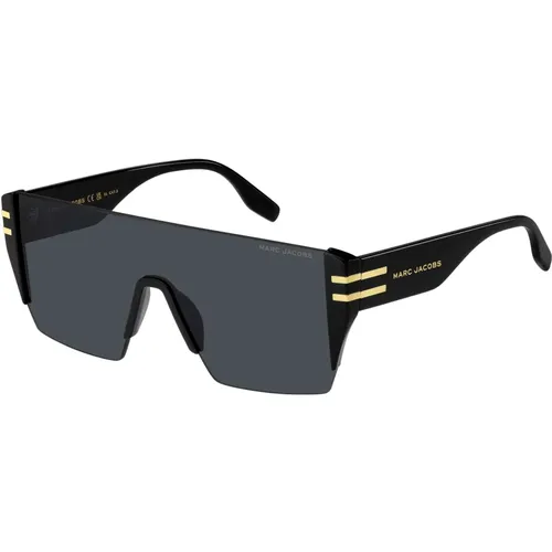 Gold/Dark Grey Sunglasses , male, Sizes: ONE SIZE - Marc Jacobs - Modalova