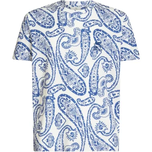 Kurzarm Paisley Print T-Shirt , Herren, Größe: XL - ETRO - Modalova