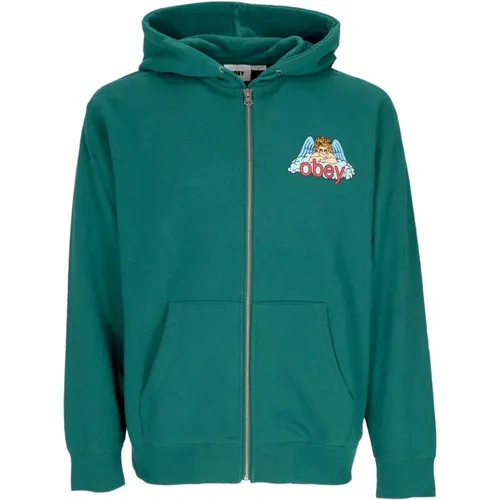 Engel Zip Hoodie Sweatshirt Obey - Obey - Modalova