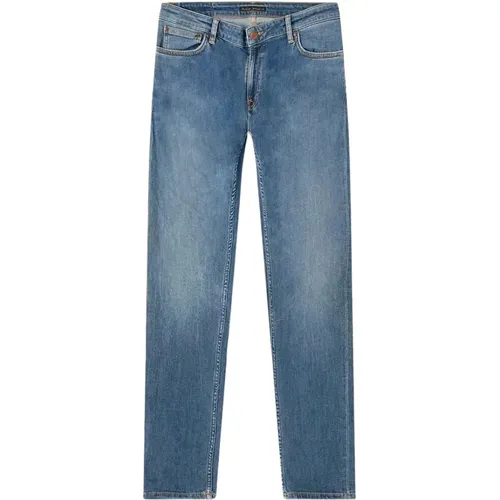 Slim Fit Denim Jeans , Herren, Größe: W33 - Nudie Jeans - Modalova