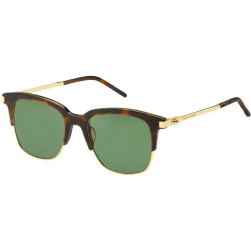 Stylish Sunglasses in Havana/Gold with Green Lens , male, Sizes: 51 MM - Marc Jacobs - Modalova