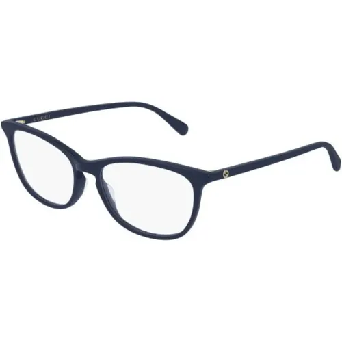 Blau Transparente Gg0549O Brille , unisex, Größe: 52 MM - Gucci - Modalova