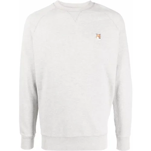 Maison Kitsune Sweaters Grey , male, Sizes: S - Maison Kitsuné - Modalova