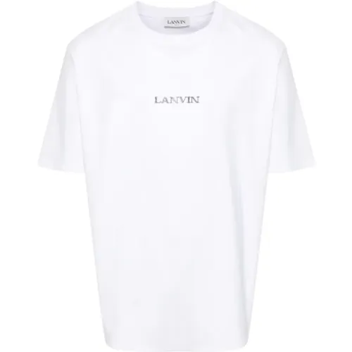 Embroidered Unisex T-shirts and Polos , male, Sizes: M, S, L - Lanvin - Modalova