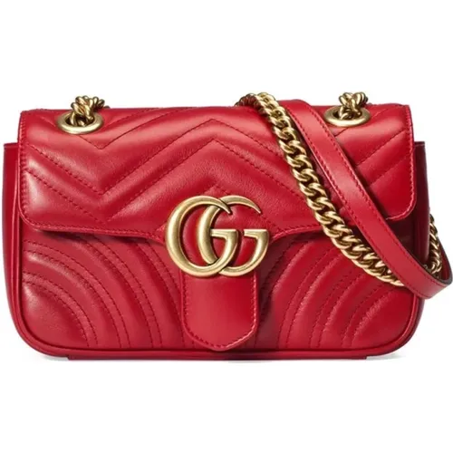 Mini Bag with Chain Flap , female, Sizes: ONE SIZE - Gucci - Modalova