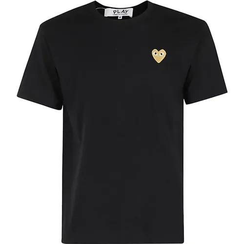 Gold Emblem T-Shirt , Herren, Größe: M - Comme des Garçons Play - Modalova