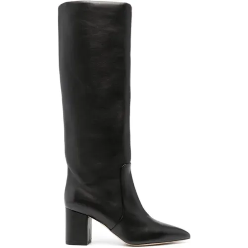 Anja Knee-Length Leather Boots , female, Sizes: 5 UK, 7 UK, 5 1/2 UK - Paris Texas - Modalova