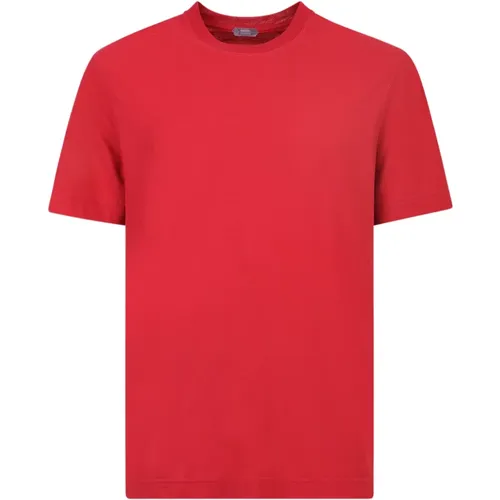 Rollneck t-shirt , male, Sizes: L, XL - Zanone - Modalova