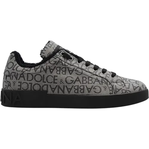 Portfofino sneakers , male, Sizes: 7 1/2 UK, 11 UK - Dolce & Gabbana - Modalova