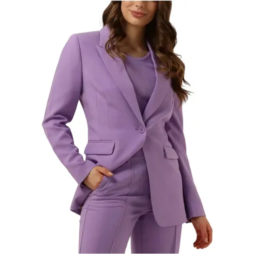 Lila Blazer Amilla R Pes , Damen, Größe: 2XL - Aaiko - Modalova