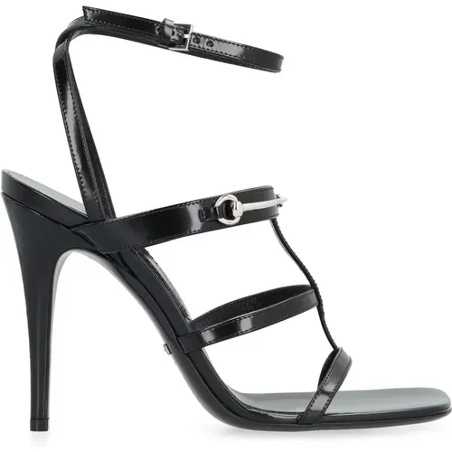 Leather Sandals Elegant Stiletto , female, Sizes: 3 UK, 4 UK - Gucci - Modalova