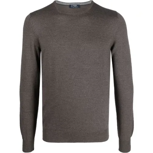 Italian Wool Knitwear , male, Sizes: XL - Barba - Modalova