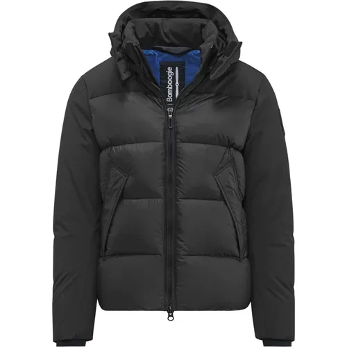 Short Down Jacket with Detachable Hood , male, Sizes: 2XL, L, S - BomBoogie - Modalova