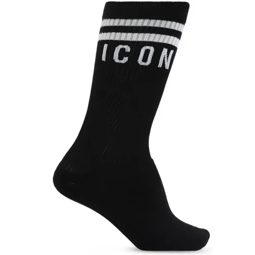 Ikonic Mid Crew Socken für Männer - Dsquared2 - Modalova