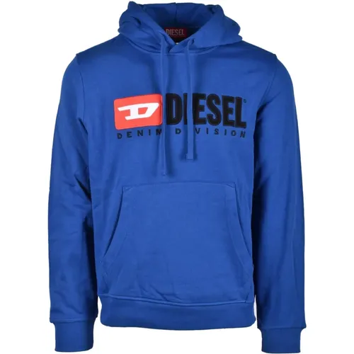 Baumwoll-Sweatshirt , Herren, Größe: L - Diesel - Modalova