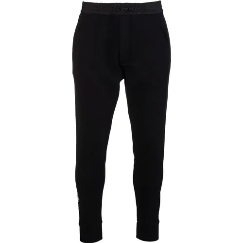 Schwarze und weiße Baumwoll-Sweatpants , Herren, Größe: XL - Dsquared2 - Modalova