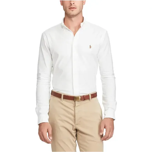 Weißes Slim Fit Oxford Hemd - Ralph Lauren - Modalova
