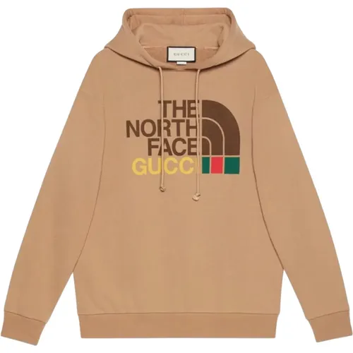 Limitierte Auflage Baumwoll-Hoodie Braun - Gucci - Modalova