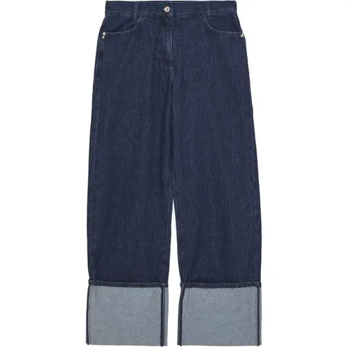 High-Waist Jeans mit Umgeschlagenen Säumen , Damen, Größe: W27 - PATRIZIA PEPE - Modalova