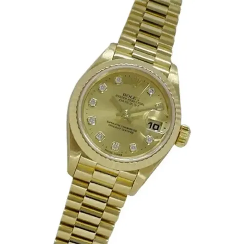 Pre-owned Gold watches , female, Sizes: ONE SIZE - Rolex Vintage - Modalova