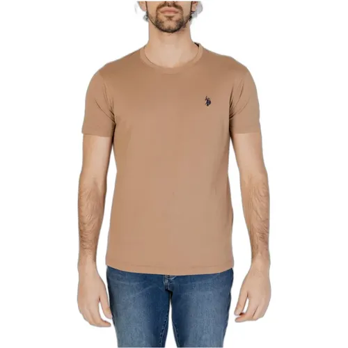 Cotton Round Neck T-shirt , male, Sizes: S, XL, M - U.s. Polo Assn. - Modalova