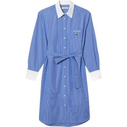 Blaue Lässige Kleider für Frauen,Dresses - Lacoste - Modalova