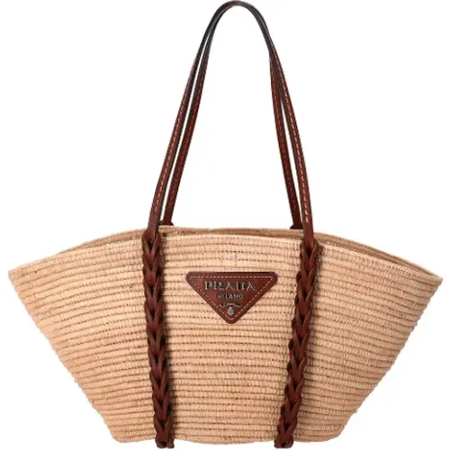 Pre-owned Raffia prada-bags , female, Sizes: ONE SIZE - Prada Vintage - Modalova