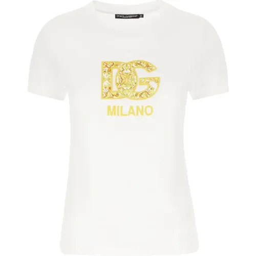 Lässiges Baumwoll-T-Shirt für Männer - Dolce & Gabbana - Modalova