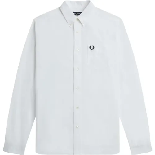 Classic Oxford Cotton Button Down Shirt , male, Sizes: S, L, M, XS, XL, 2XL - Fred Perry - Modalova