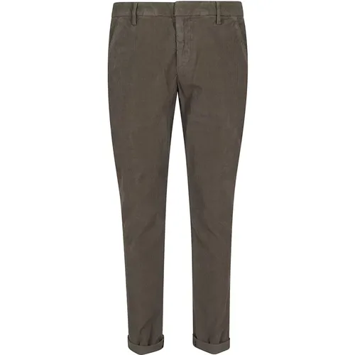 Velvet Chino Trousers Aw24 , male, Sizes: W40, W38 - Dondup - Modalova