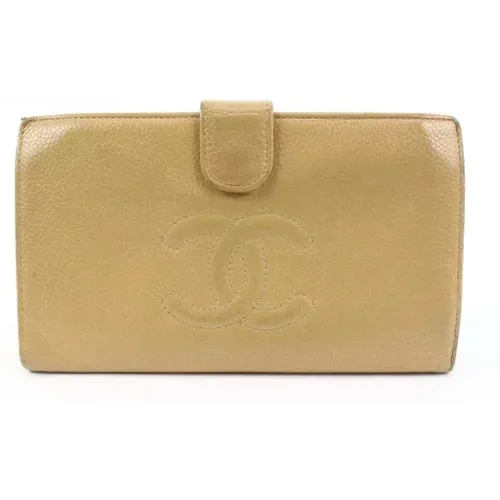 Pre-owned Leather Wallets - Fair+ Stand , female, Sizes: ONE SIZE - Chanel Vintage - Modalova