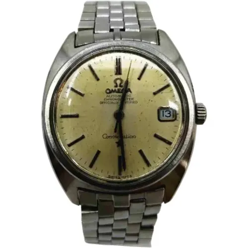 Pre-owned Stainless Steel watches , female, Sizes: ONE SIZE - Omega Vintage - Modalova