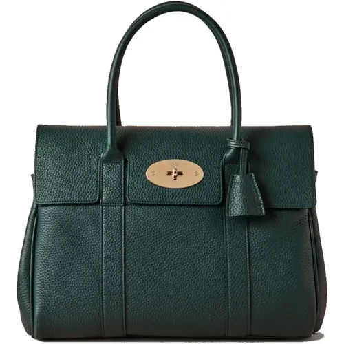 Grüne Bayswater Lederhandtasche - Mulberry - Modalova