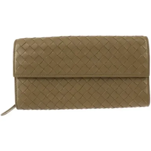 Pre-owned Leather wallets , female, Sizes: ONE SIZE - Bottega Veneta Vintage - Modalova