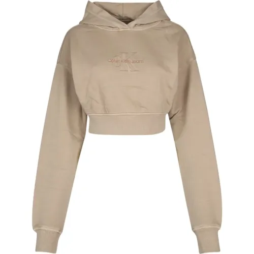 Stylischer Sweatshirt für Männer und Frauen , Damen, Größe: M - Calvin Klein - Modalova