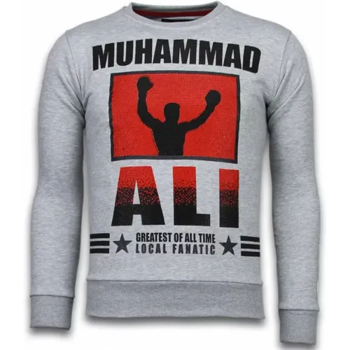 Muhammad Ali Rhinestone - Herrenpullover - Local Fanatic - Modalova