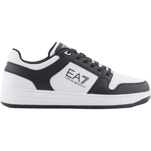 Schwarze Sneakers EA7 Kollektion , Herren, Größe: 43 1/3 EU - Emporio Armani - Modalova