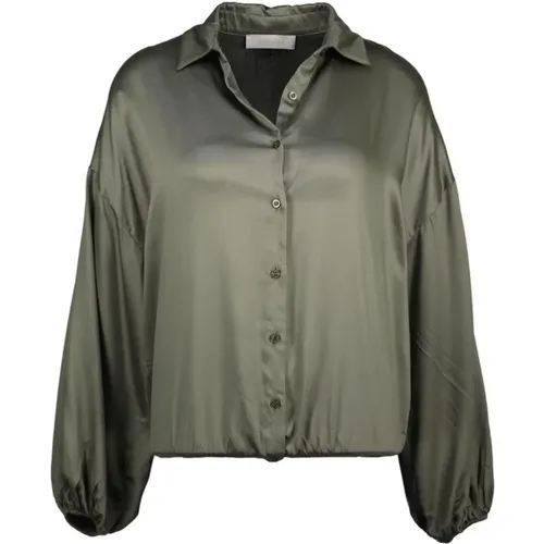 Hellkhaki Bluse , Damen, Größe: XL - Amélie & Amélie - Modalova