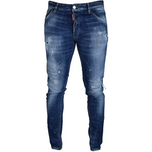 Blaue Gewaschene Cool Guy Jeans , Herren, Größe: 2XL - Dsquared2 - Modalova
