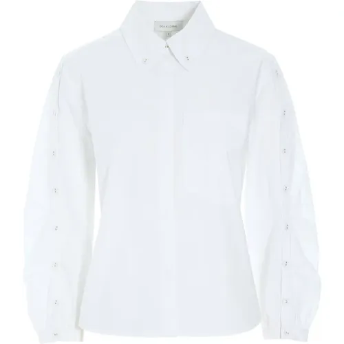 Stilvolles weißes Baumwollhemd , Damen, Größe: L - Dea Kudibal - Modalova